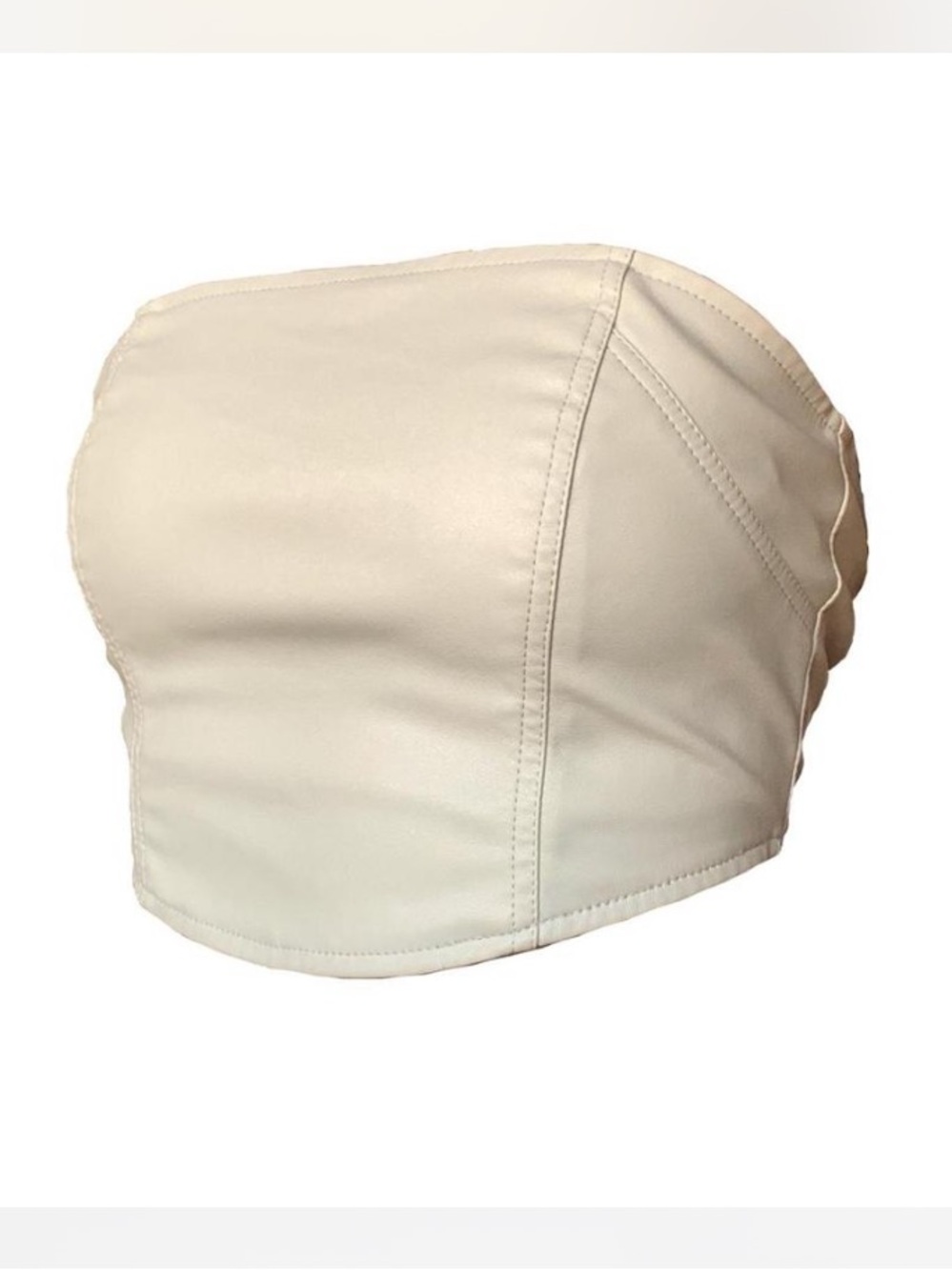 Kendall & Kylie Cream Strapless Bustier Top